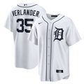 Justin Verlander Detroit Tigers Home Replica Jersey - White | Stitched Baseball Jersey TJS0033