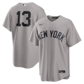 Jazz Chisholm Jr. New York Yankees Road Replica Jersey - Gray | Stitched Baseball Jersey TJS0038
