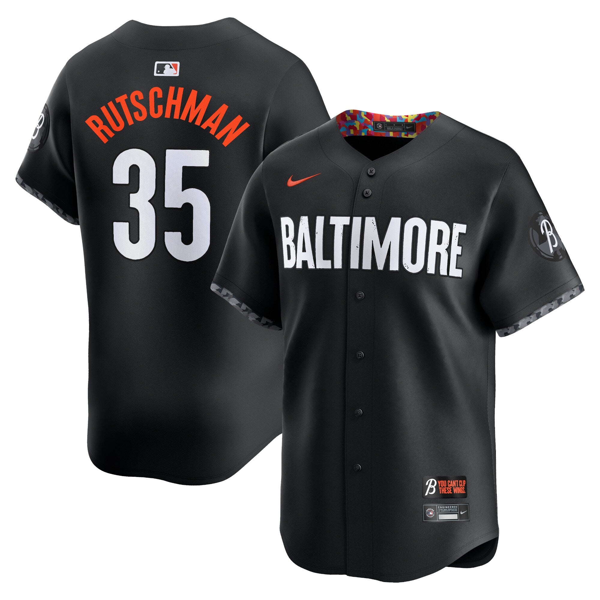 Adley Rutschman Baltimore Orioles City Connect Limited Player Jersey - Black | Stitched Baseball Jersey TJS0080