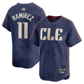 Jos� Ram�rez Cleveland Guardians City Connect Limited Player Jersey - Navy | Stitched Baseball Jersey TJS0054