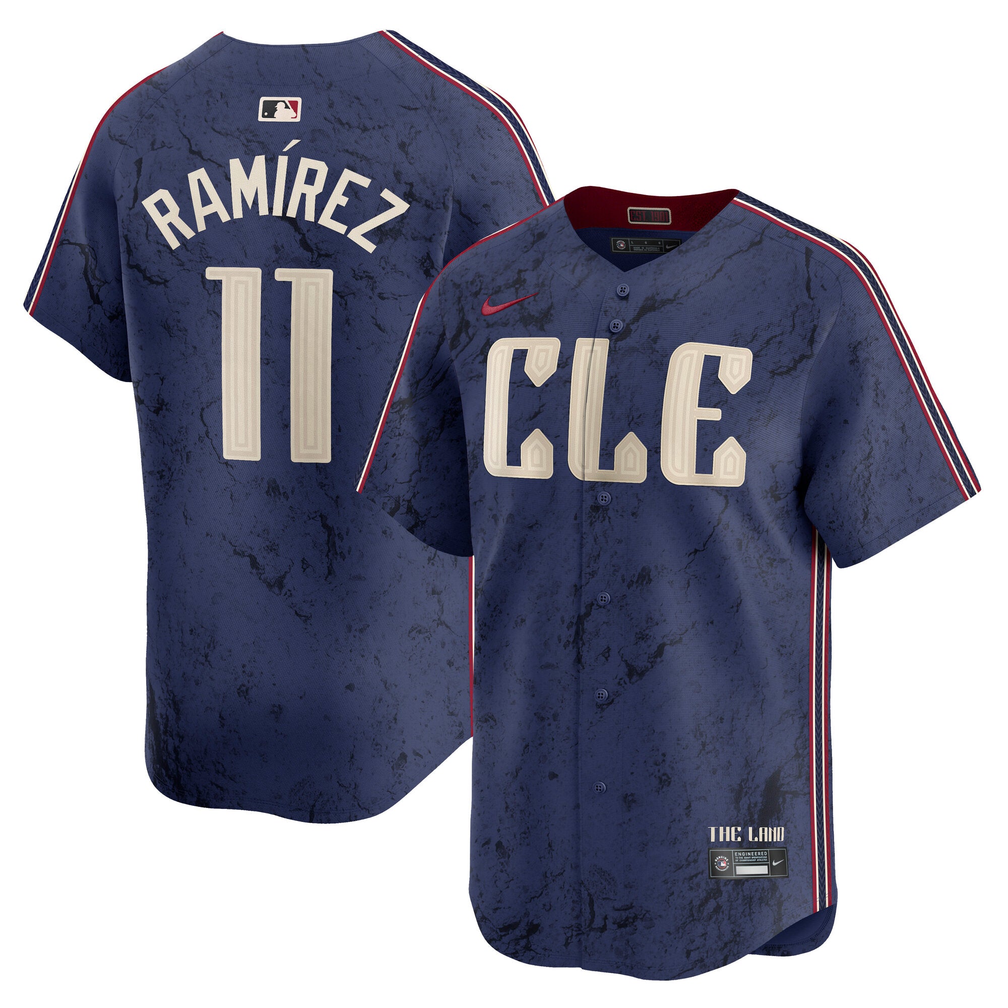 Jos� Ram�rez Cleveland Guardians City Connect Limited Player Jersey - Navy | Stitched Baseball Jersey TJS0054