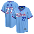 Austin Riley Atlanta Braves 2026 City Connect Stadium Jersey - Powder Blue | Stitched Baseball Jersey TJS0069