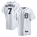 Kevin McGonigle Detroit Tigers Home Replica Jersey - White | Stitched Baseball Jersey TJS0005