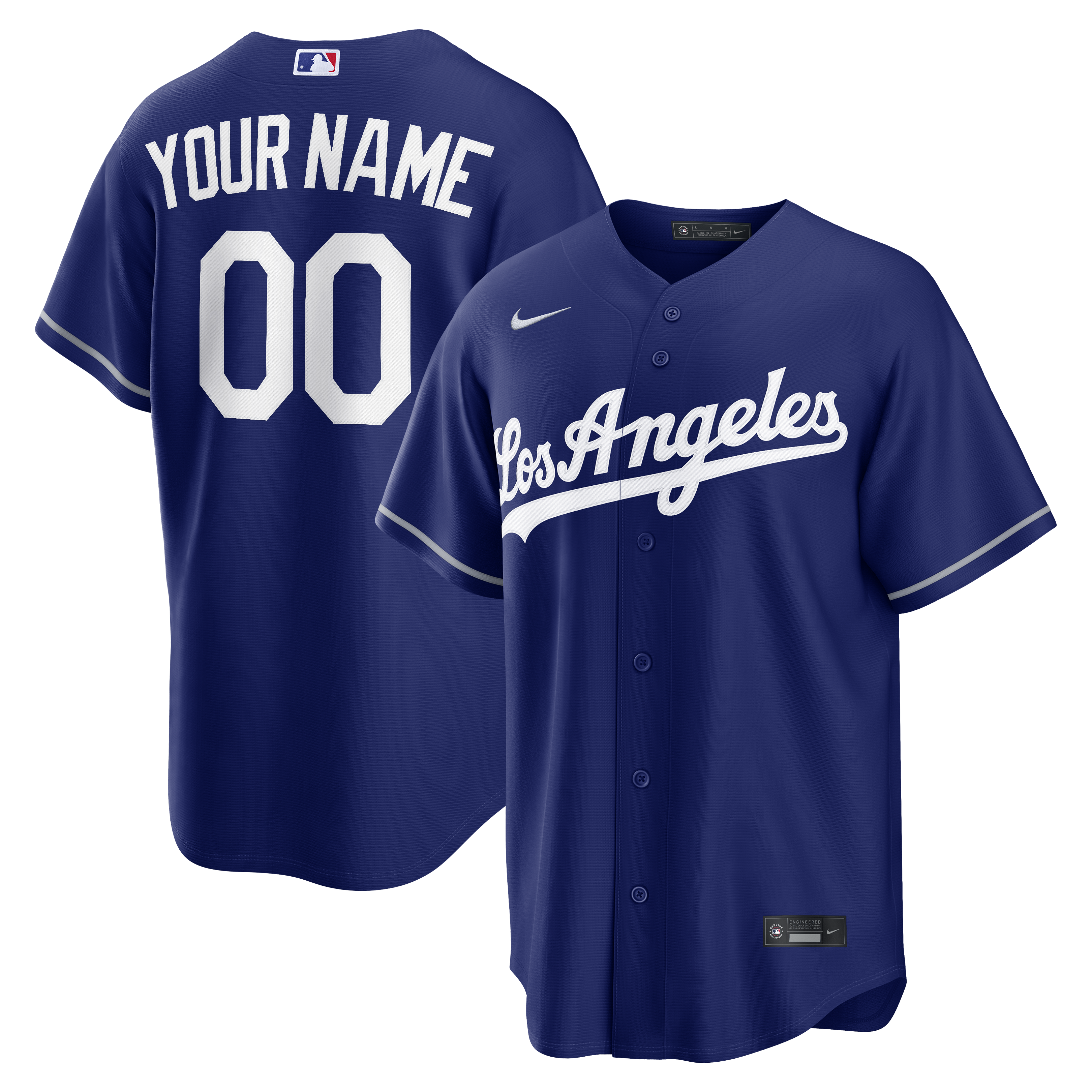 Los Angeles Dodgers Alternate Replica Custom Jersey - Royal | Stitched Baseball Jersey TJS0016