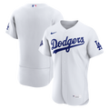 Los Angeles Dodgers Home Sponsor Patch Jersey - White | Stitched Baseball Jersey TJS0061