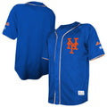 New York Mets Stitches Team Color Full-Button Fashion Jersey - Royal | Stitched Baseball Jersey TJS0091
