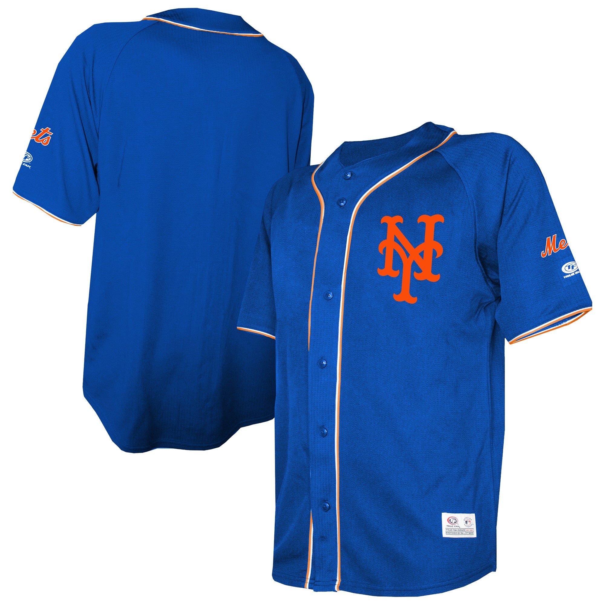 New York Mets Stitches Team Color Full-Button Fashion Jersey - Royal | Stitched Baseball Jersey TJS0091