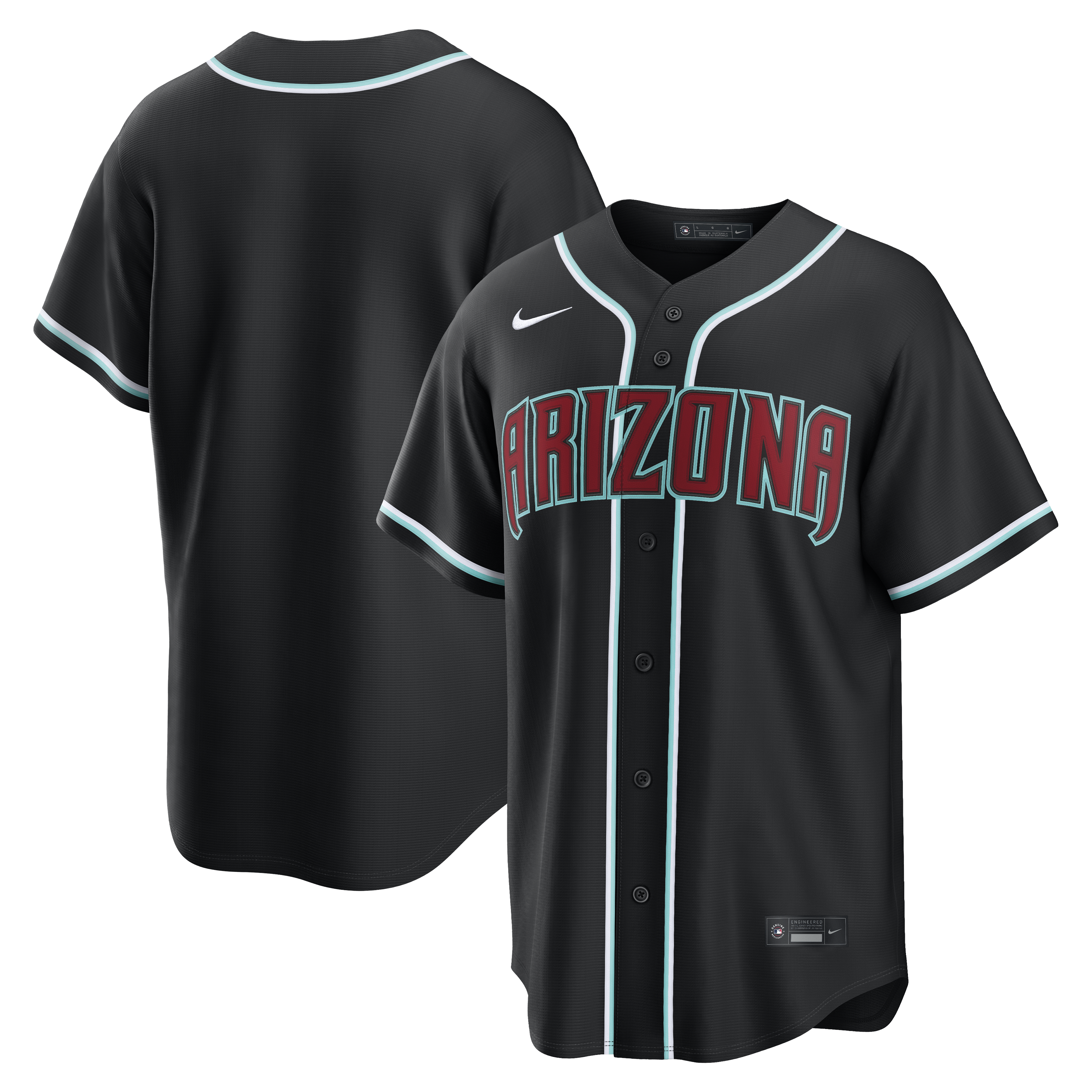 Arizona Diamondbacks Fashion Replica Black Out Jersey | Stitched Baseball Jersey TJS0019