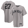 Giancarlo Stanton New York Yankees Road Replica Jersey - Gray | Stitched Baseball Jersey TJS0090
