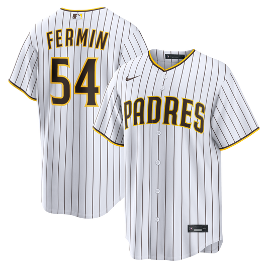 Freddy Fermin San Diego Padres Home Replica Jersey - White | Stitched Baseball Jersey TJS0217