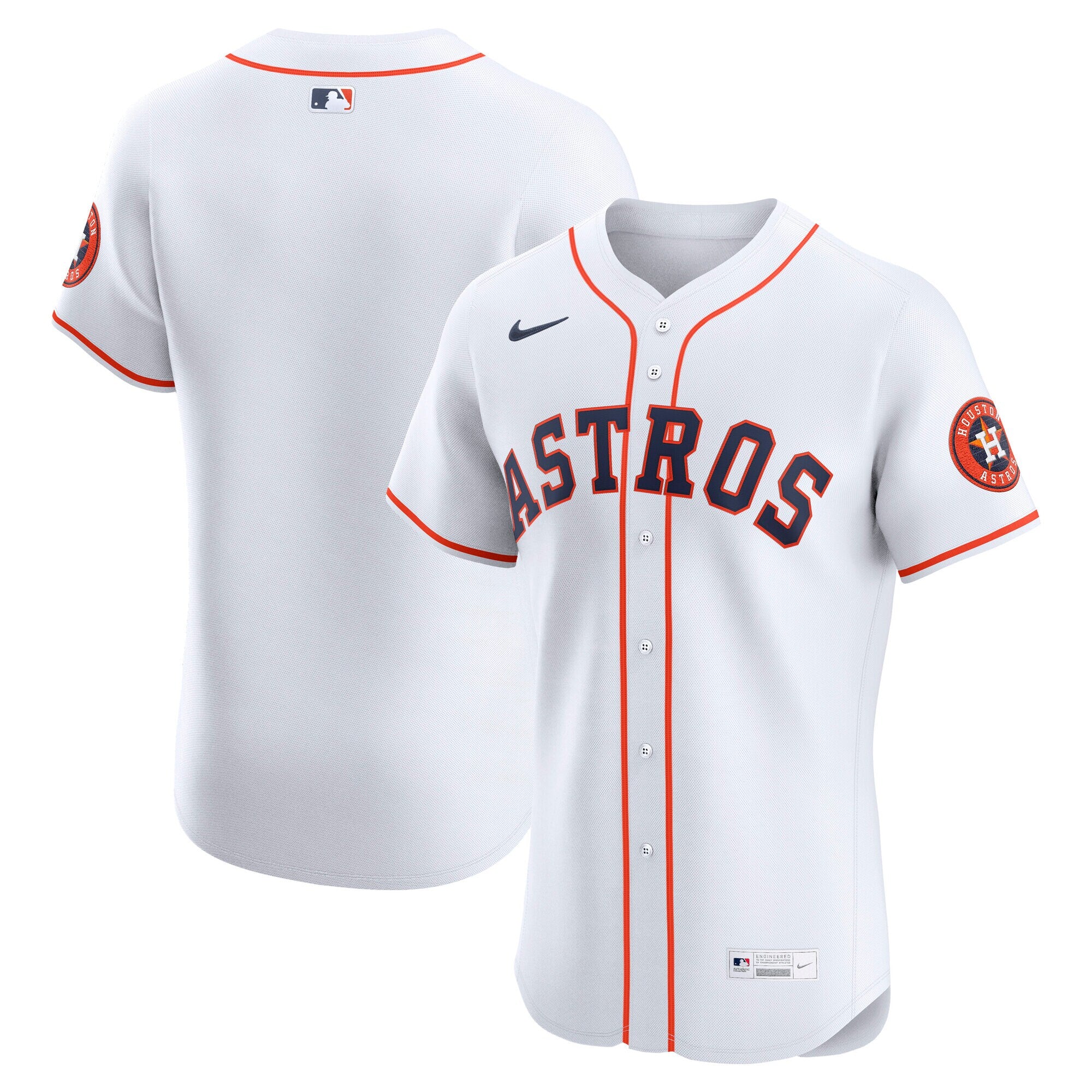 Houston Astros Home Elite Jersey - White | Stitched Baseball Jersey TJS0296
