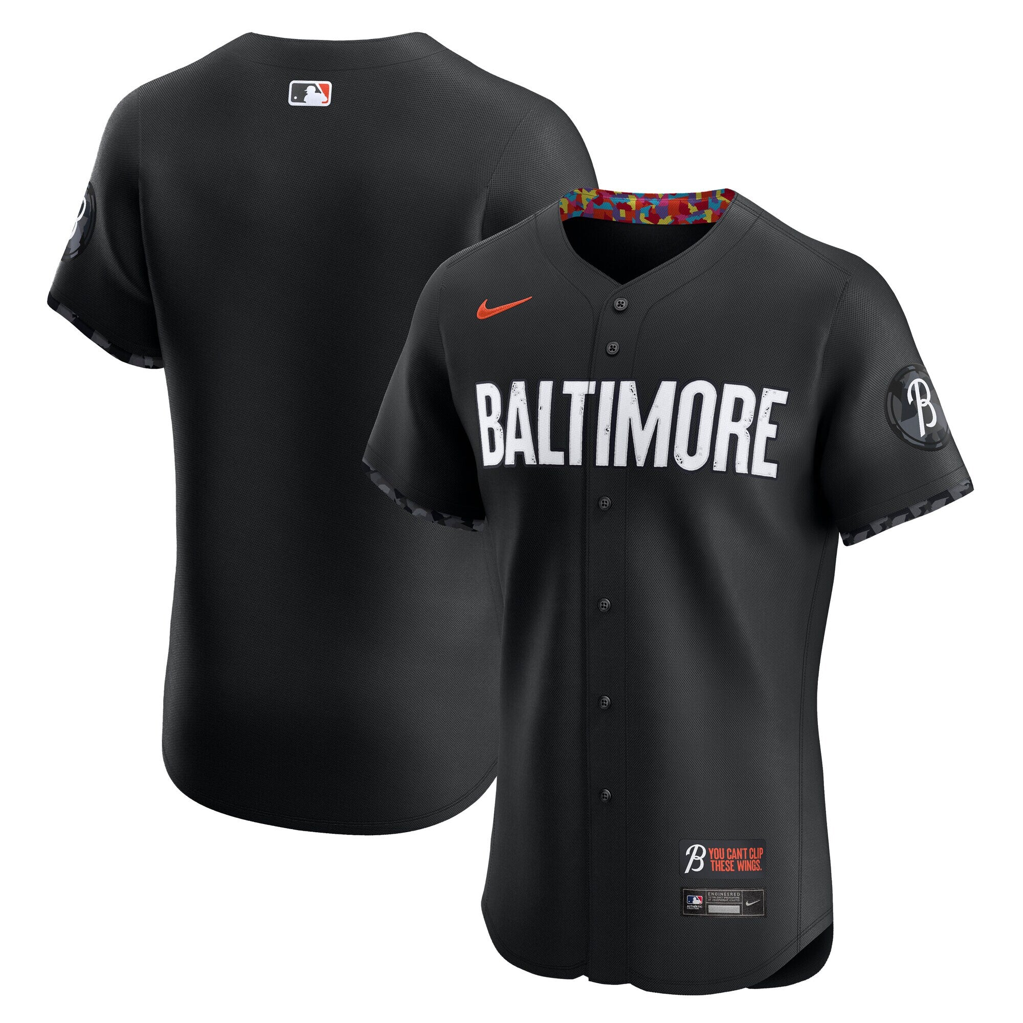 Baltimore Orioles City Connect Elite Jersey - Black | Stitched Baseball Jersey TJS0285