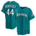 Julio Rodriguez Seattle Mariners Alternate Stadium 50th Season Patch Jersey - Teal | Stitched Baseball Jersey TJS0136