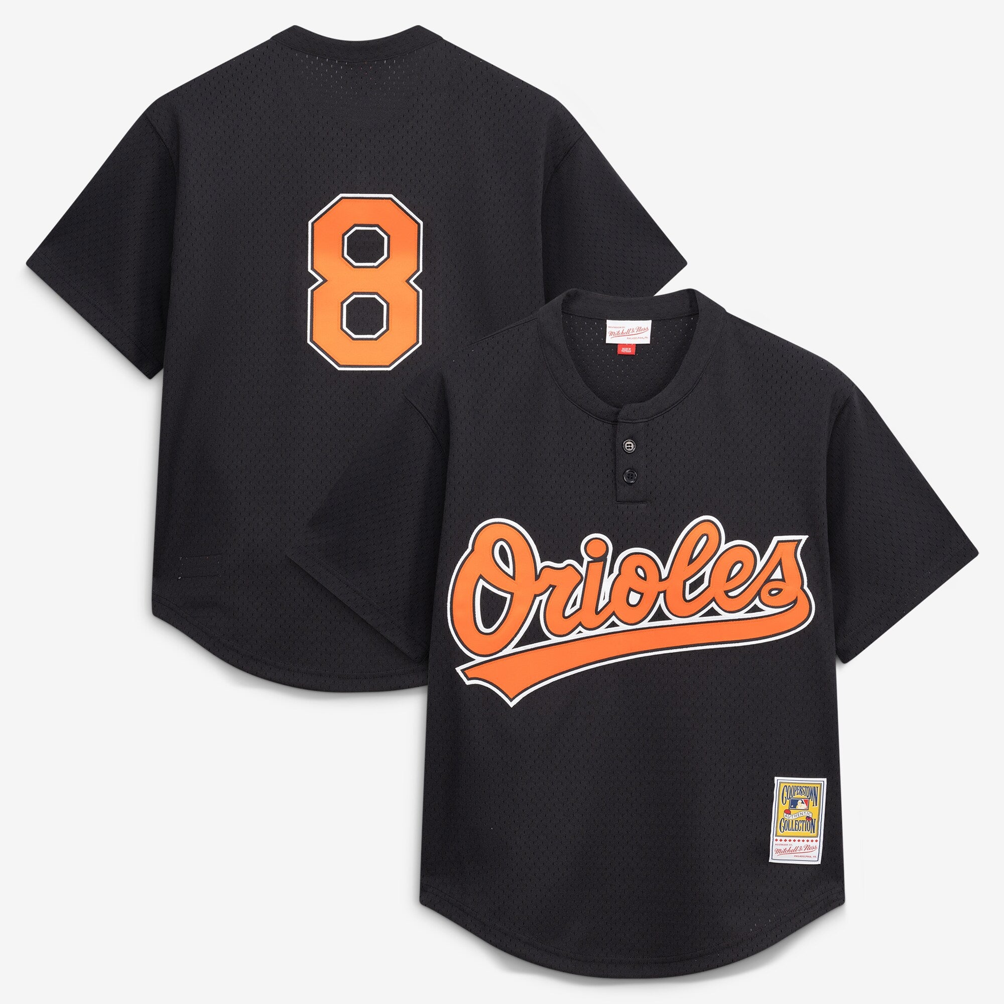 Cal Ripken Jr. Baltimore Orioles M & N Batting Practice Jersey - Black | Stitched Baseball Jersey TJS0262
