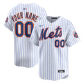 New York Mets Home Limited Custom Jersey - White | Stitched Baseball Jersey TJS0121