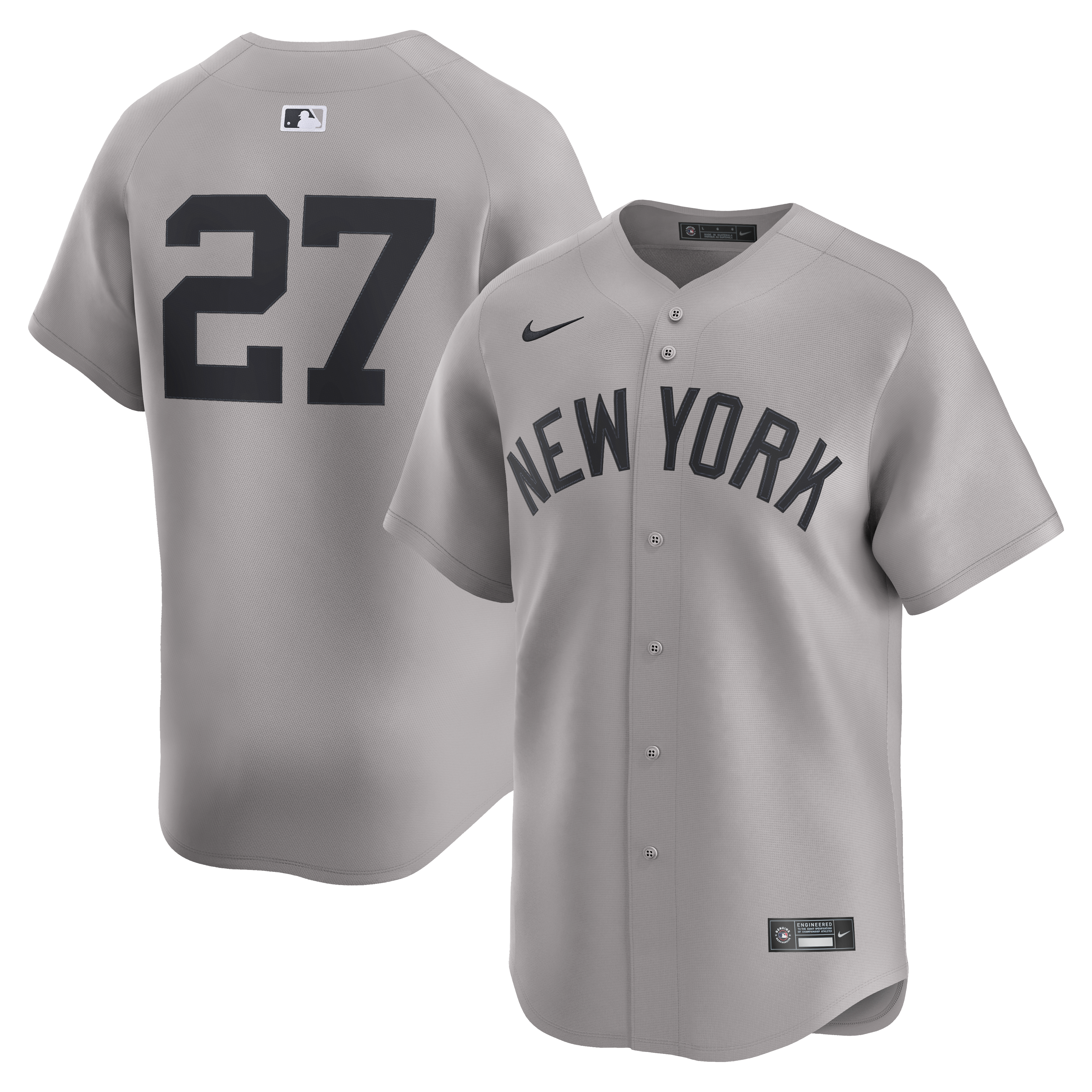 Giancarlo Stanton New York Yankees Road Limited Player Jersey - Gray | Stitched Baseball Jersey TJS0176