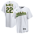 Jeff McNeil Athletics Home Replica Jersey - White | Stitched Baseball Jersey TJS0250