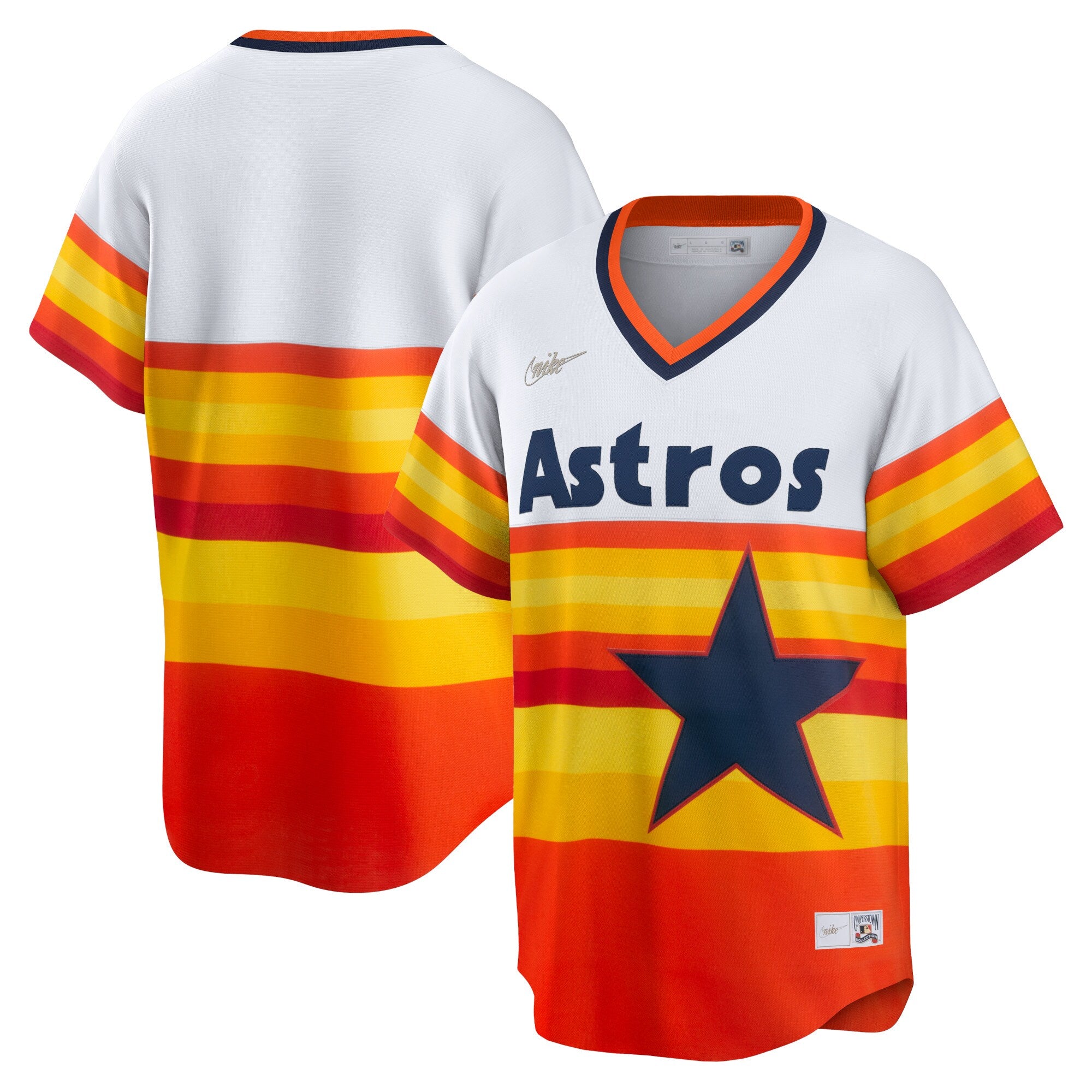 Houston Astros Home Cooperstown Collection Team Jersey - White | Stitched Baseball Jersey TJS0235