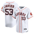 Cristian Javier Houston Astros Home Limited Player Jersey - White | Stitched Baseball Jersey TJS0249