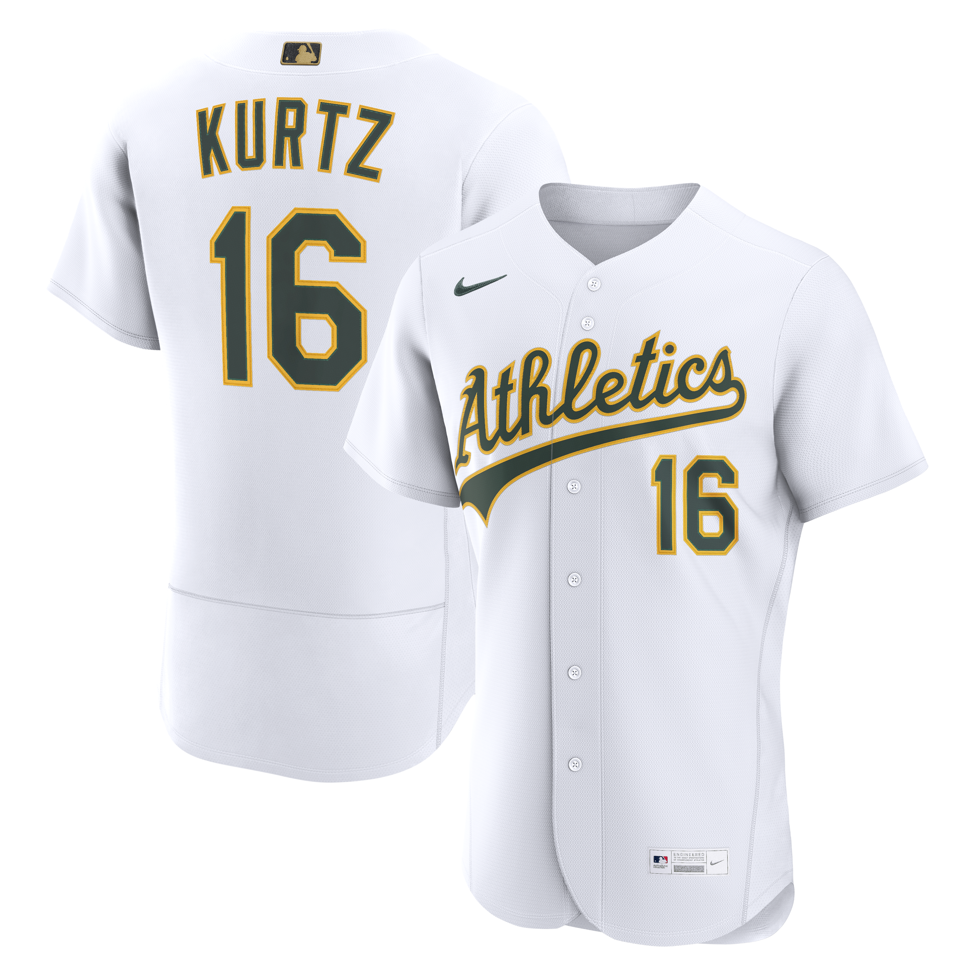 Nick Kurtz Athletics Awards Jersey - White | Stitched Baseball Jersey TJS0206