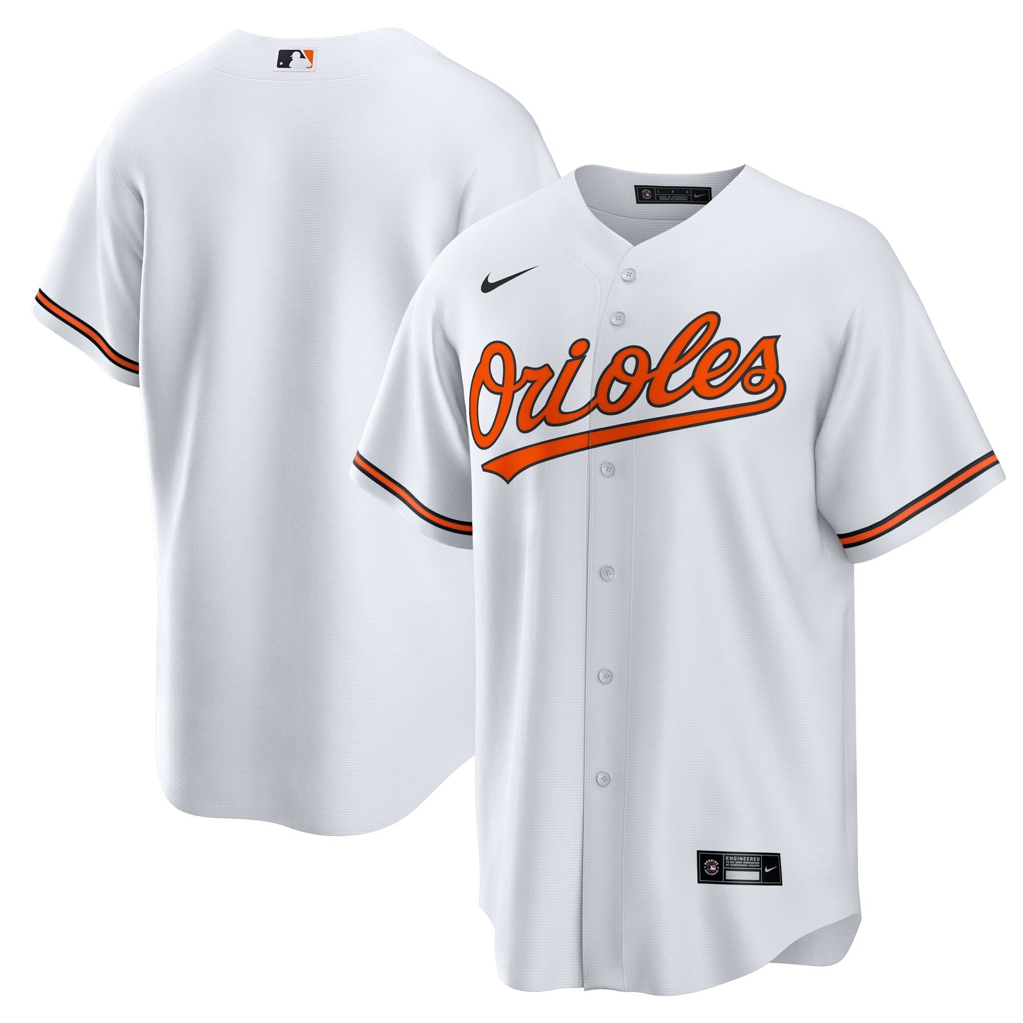 Baltimore Orioles Home Big & Tall Replica Jersey - White | Stitched Baseball Jersey TJS0233