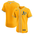 Athletics Alternate 2 Elite Jersey - Gold | Stitched Baseball Jersey TJS0138