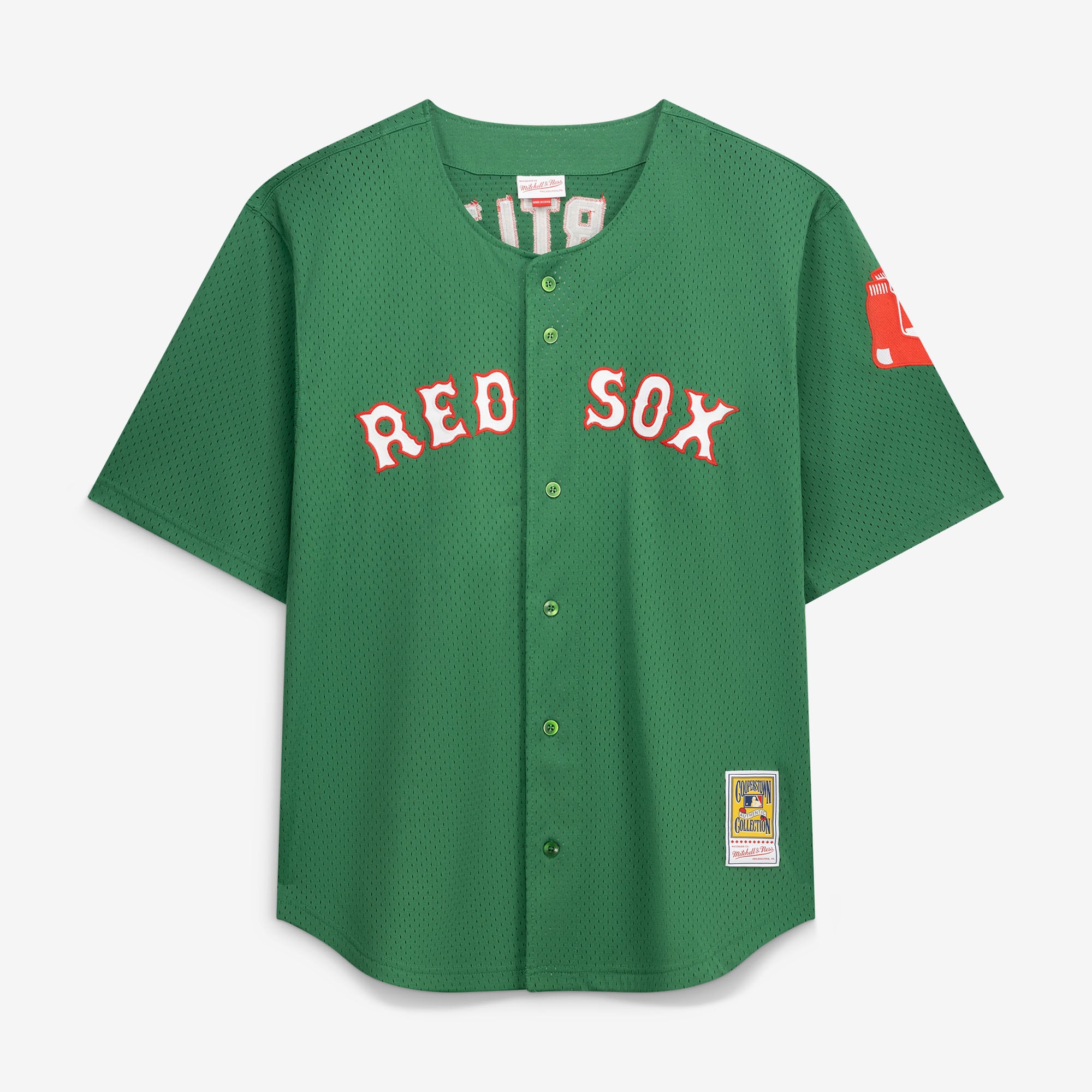David Ortiz Boston Red Sox M & N Big & Tall Cooperstown Collection Mesh Batting Practice Jersey - Kelly Green | Stitched Baseball Jersey TJS0234
