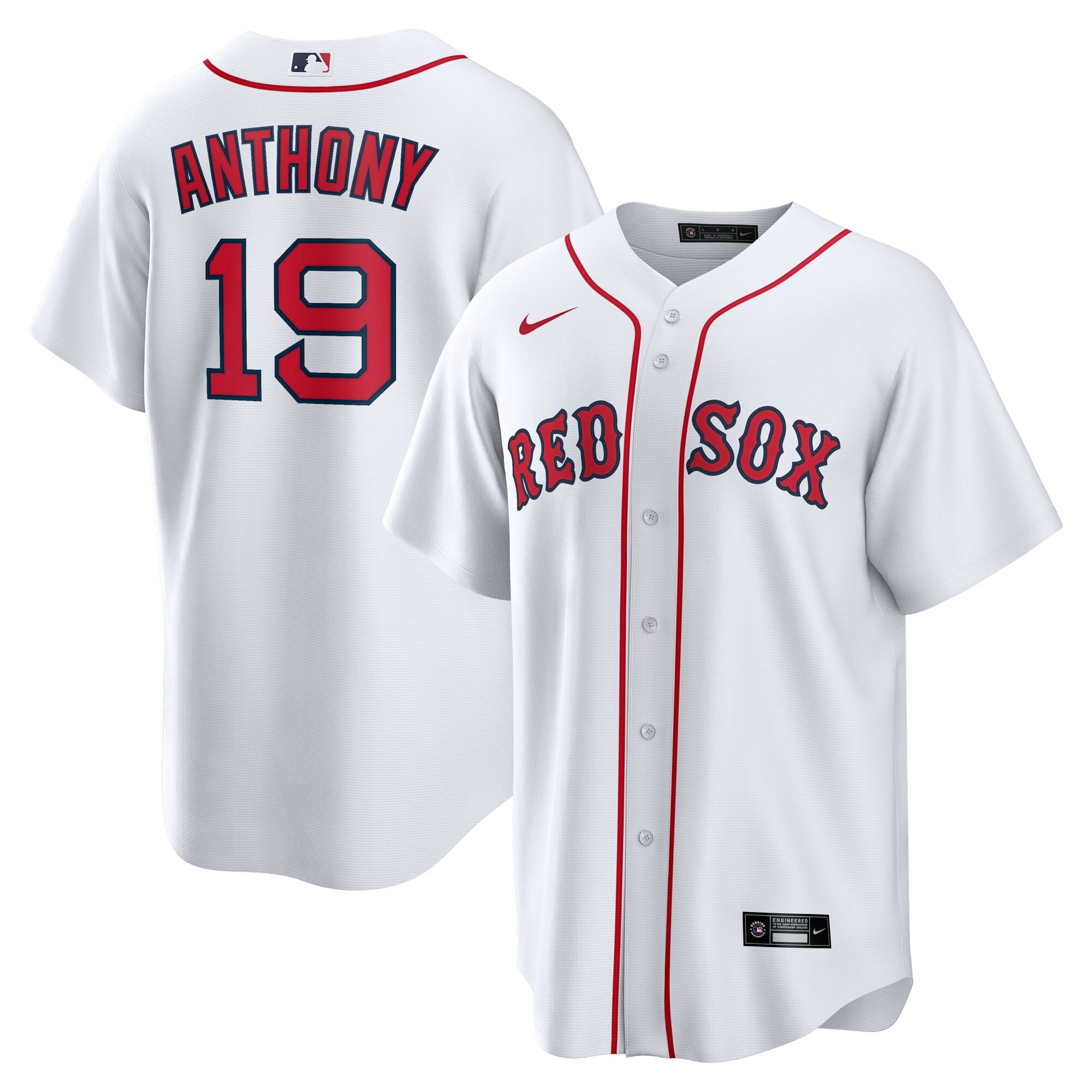 Roman Anthony Boston Red Sox Home Replica Jersey - White | Stitched Baseball Jersey TJS0142