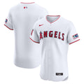 Los Angeles Angels Home Elite Patch Jersey - White | Stitched Baseball Jersey TJS0224