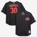 Ken Griffey Jr. Cincinnati Reds M & N Big & Tall Cooperstown Mesh Batting Practice Jersey - Black | Stitched Baseball Jersey TJS0130