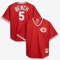 Johnny Bench Cincinnati Reds M & N Cooperstown Collection Big & Tall Mesh Batting Practice Jersey - Red | Stitched Baseball Jersey TJS0280
