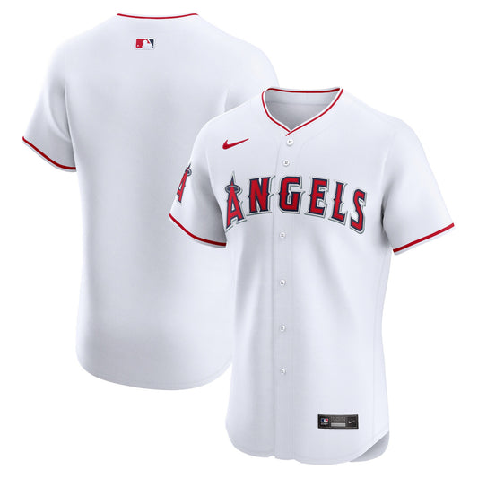 Los Angeles Angels Home Elite Jersey - White | Stitched Baseball Jersey TJS0112