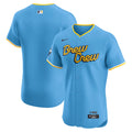 Milwaukee Brewers City Connect Elite Jersey - Powder Blue | Stitched Baseball Jersey TJS0198