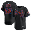 Juan Soto New York Mets Alternate Limited Player Jersey - Black | Stitched Baseball Jersey TJS0100