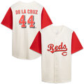 Cincinnati Reds Profile Big & Tall Two-Color Fashion Jersey - Cream/Red | Stitched Baseball Jersey TJS0242