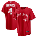George Springer Toronto Blue Jays Canada Day Replica Jersey - Red | Stitched Baseball Jersey TJS0102