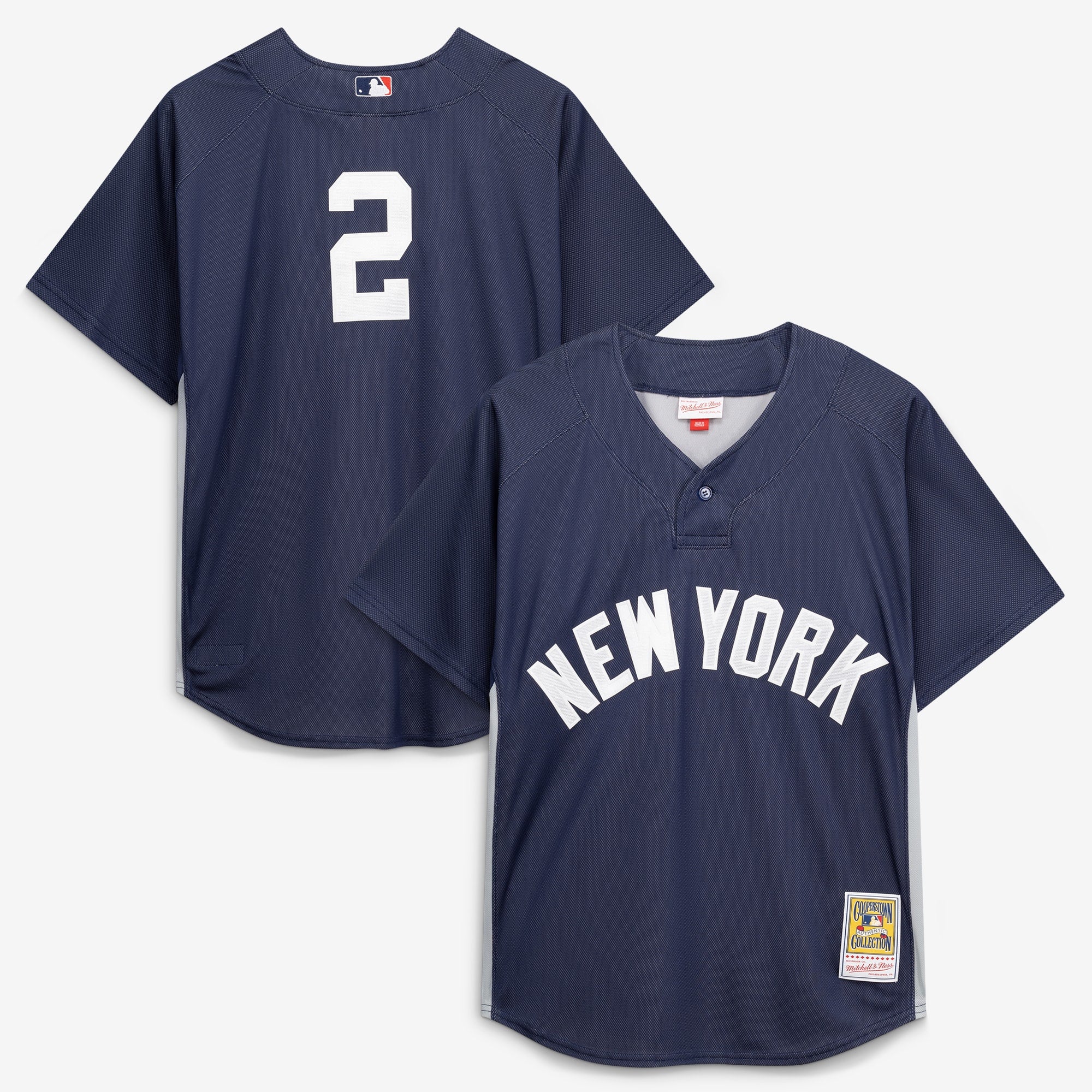 Derek Jeter New York Yankees M & N Batting Practice Jersey - Navy | Stitched Baseball Jersey TJS0114