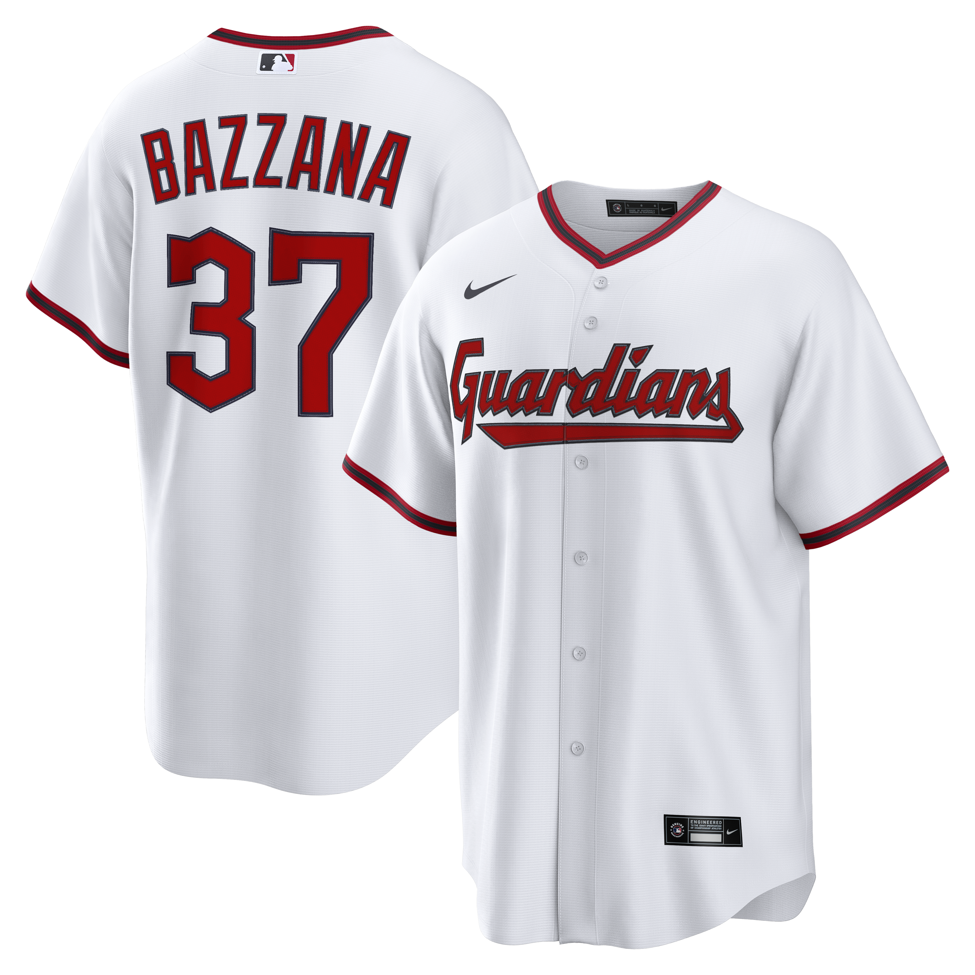 Travis Bazzana Cleveland Guardians Home Replica Jersey - White | Stitched Baseball Jersey TJS0177
