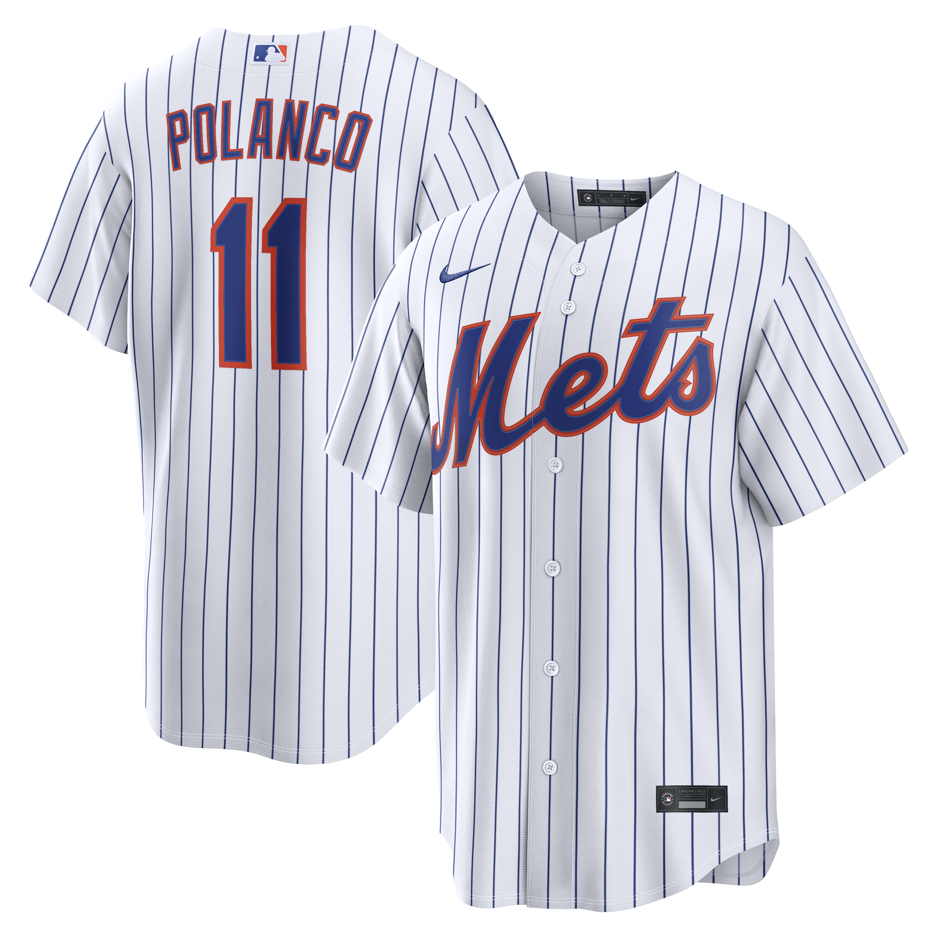 Jorge Polanco New York Mets Home Replica Jersey - White | Stitched Baseball Jersey TJS0226