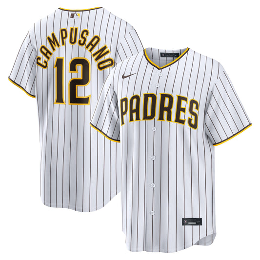 Luis Campusano San Diego Padres Home Replica Jersey - White | Stitched Baseball Jersey TJS0169