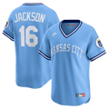 Bo Jackson Kansas City Royals Throwback Cooperstown Collection Limited Jersey - Light Blue | Stitched Baseball Jersey TJS0178