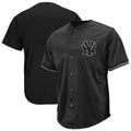 New York Yankees Profile Big & Tall Pop Fashion Jersey - Black | Stitched Baseball Jersey TJS0207
