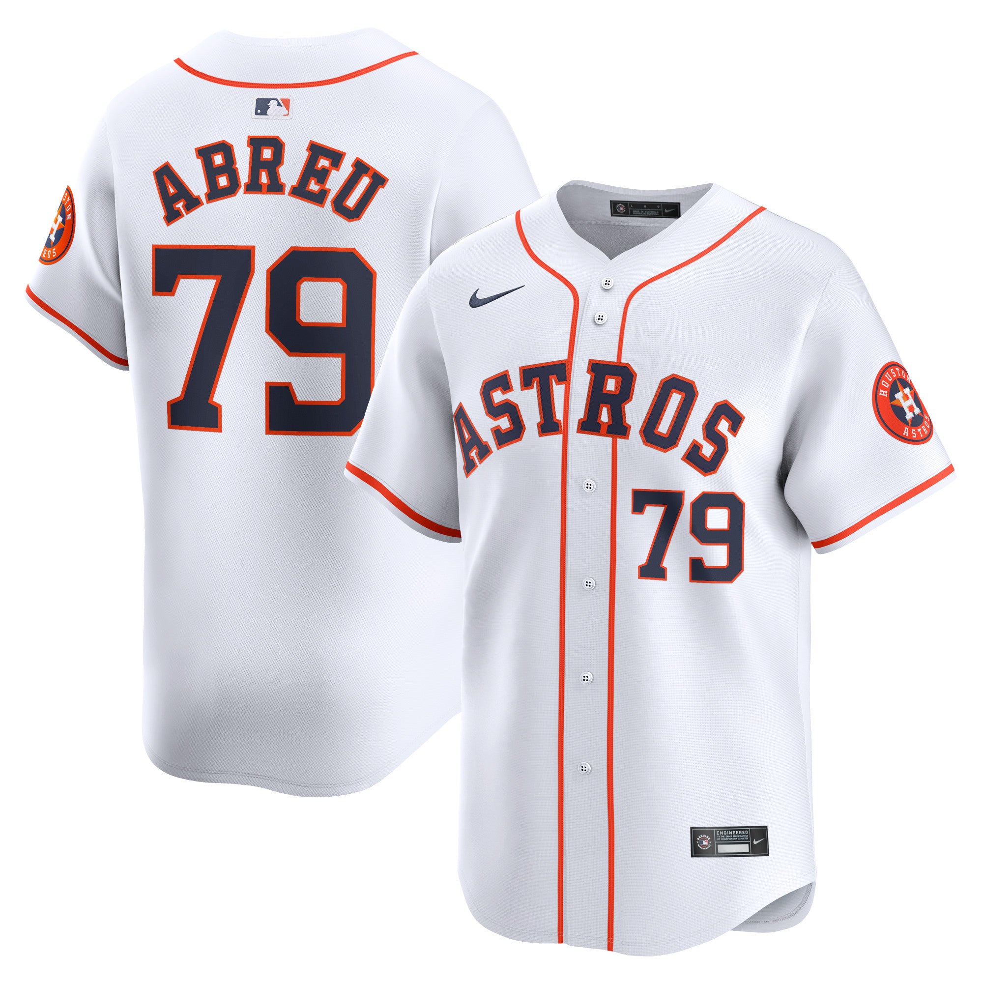 Jose Abreu Houston Astros Home Limited Player Jersey - White | Stitched Baseball Jersey TJS0279