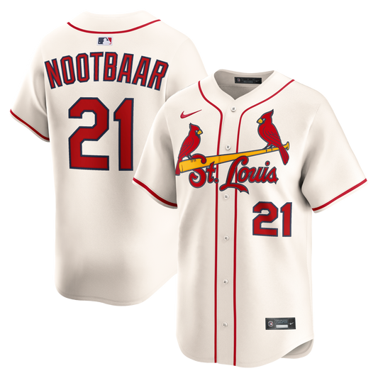 Lars Nootbaar St. Louis Cardinals Alternate 2 Limited Jersey - Cream | Stitched Baseball Jersey TJS0119