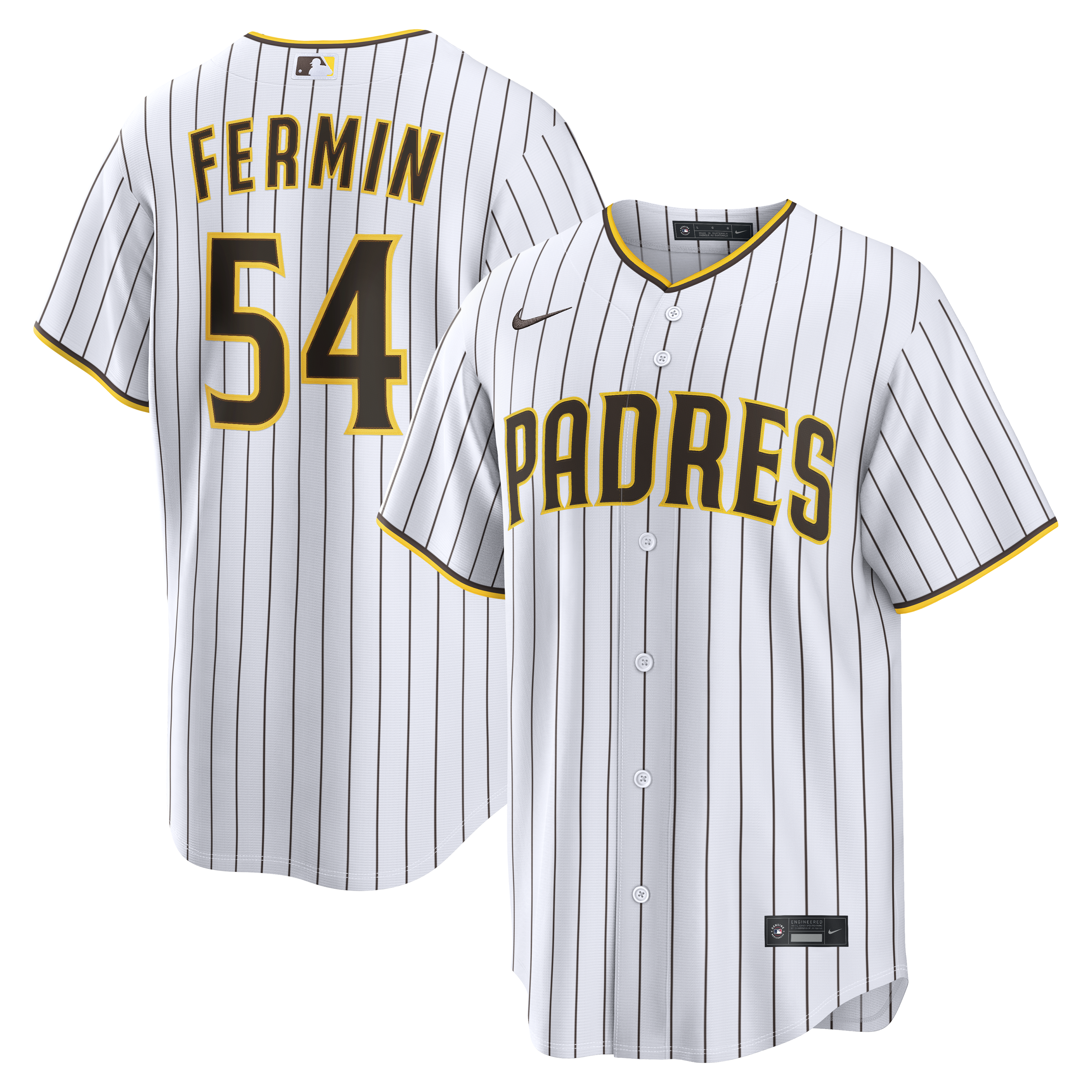 Freddy Fermin San Diego Padres Home Replica Jersey - White | Stitched Baseball Jersey TJS0216