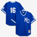 Bo Jackson Kansas City Royals M & N Cooperstown Collection Big & Tall Mesh Batting Practice Jersey - Royal | Stitched Baseball Jersey TJS0270
