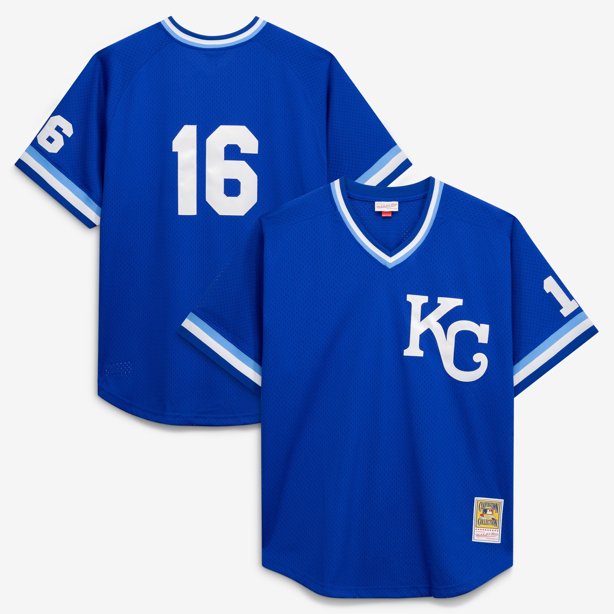 Bo Jackson Kansas City Royals M & N Cooperstown Collection Big & Tall Mesh Batting Practice Jersey - Royal | Stitched Baseball Jersey TJS0270