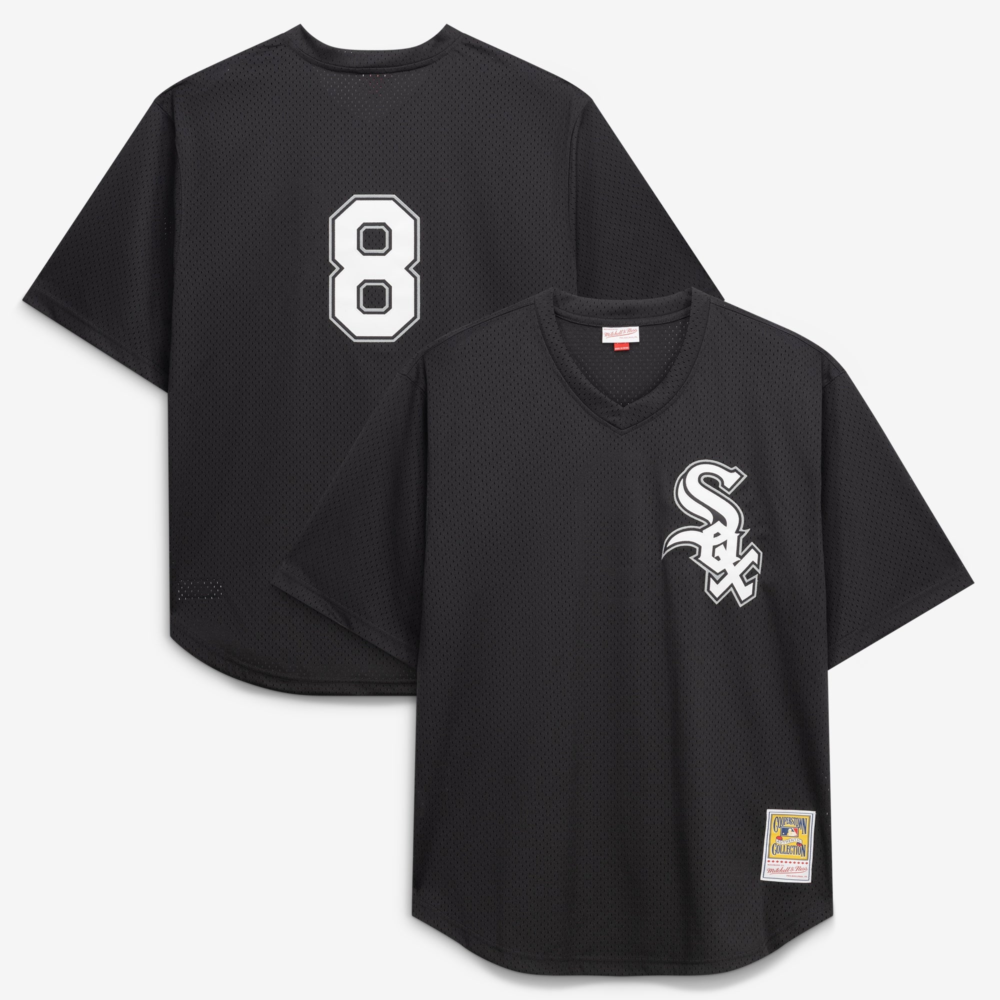 Bo Jackson Chicago White Sox M & N Cooperstown Collection Big & Tall Mesh Batting Practice Jersey - Black | Stitched Baseball Jersey TJS0251
