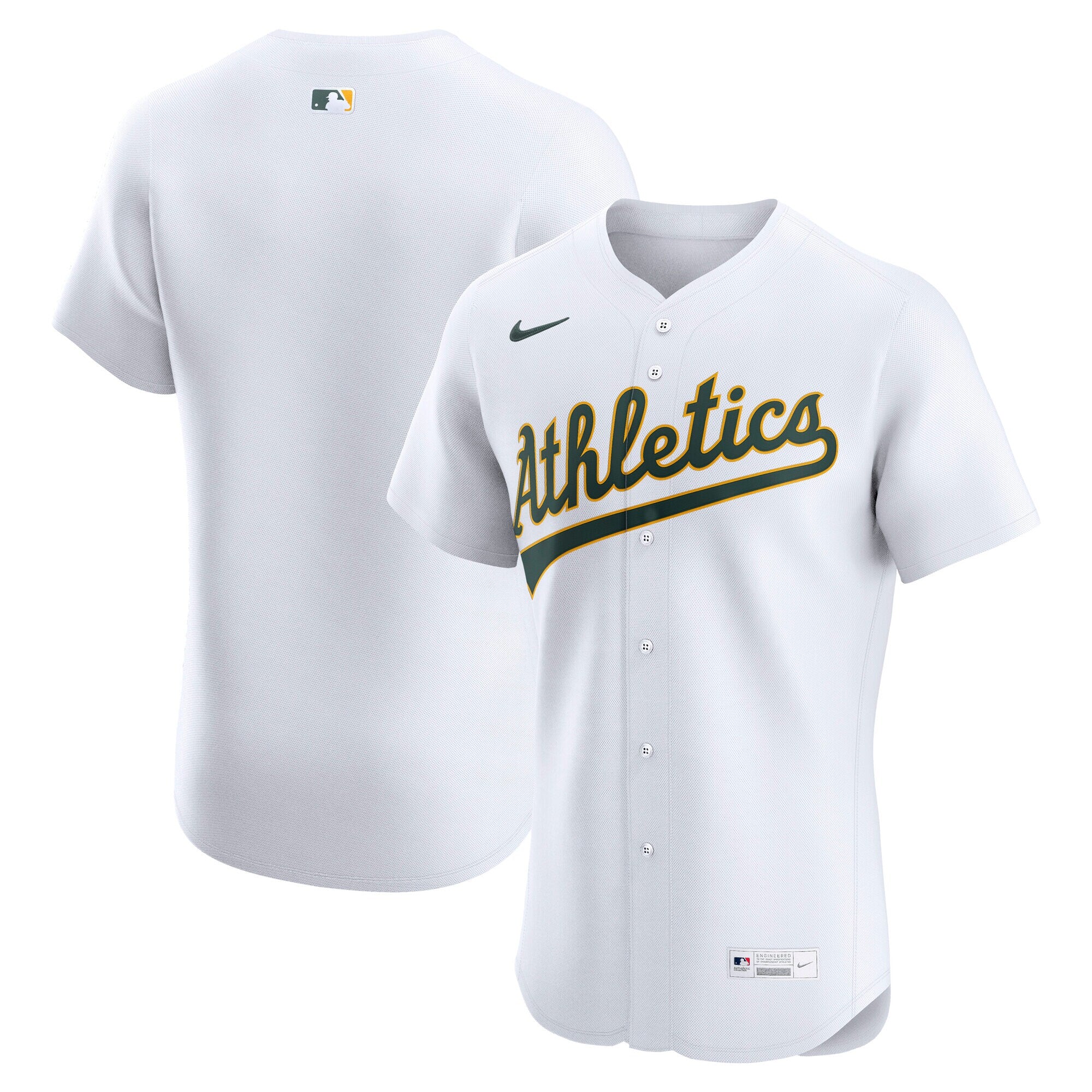 Athletics Home Elite Jersey - White | Stitched Baseball Jersey TJS0237
