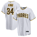 Michael King San Diego Padres Home Replica Jersey - White | Stitched Baseball Jersey TJS0109
